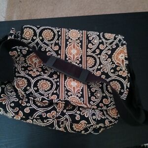 Vera Bradley Black and Orange Crossbody Bag